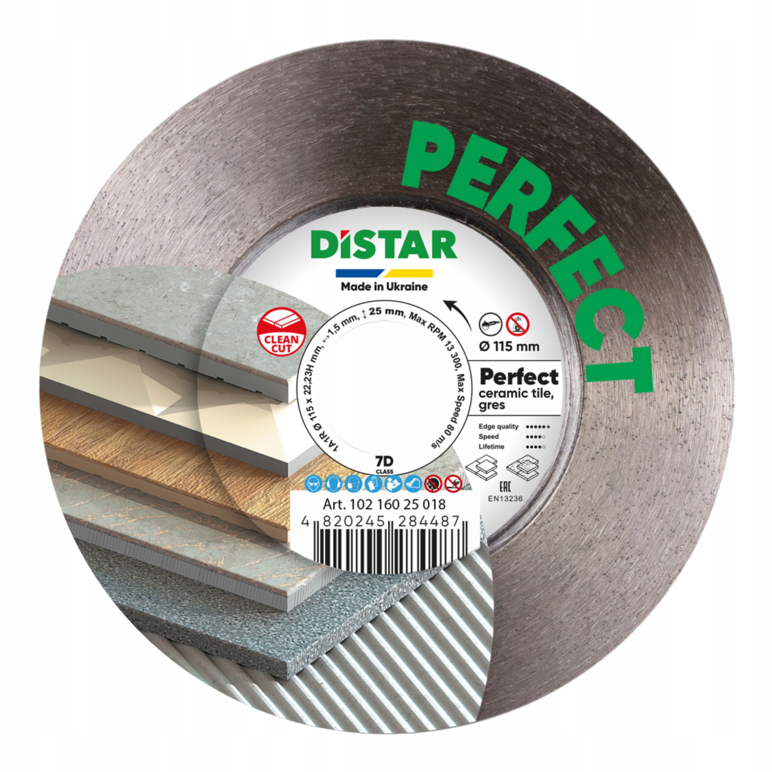 Distar Perfect 115 MM Tarcza diamentowa do cięcia gresu i ceramiki