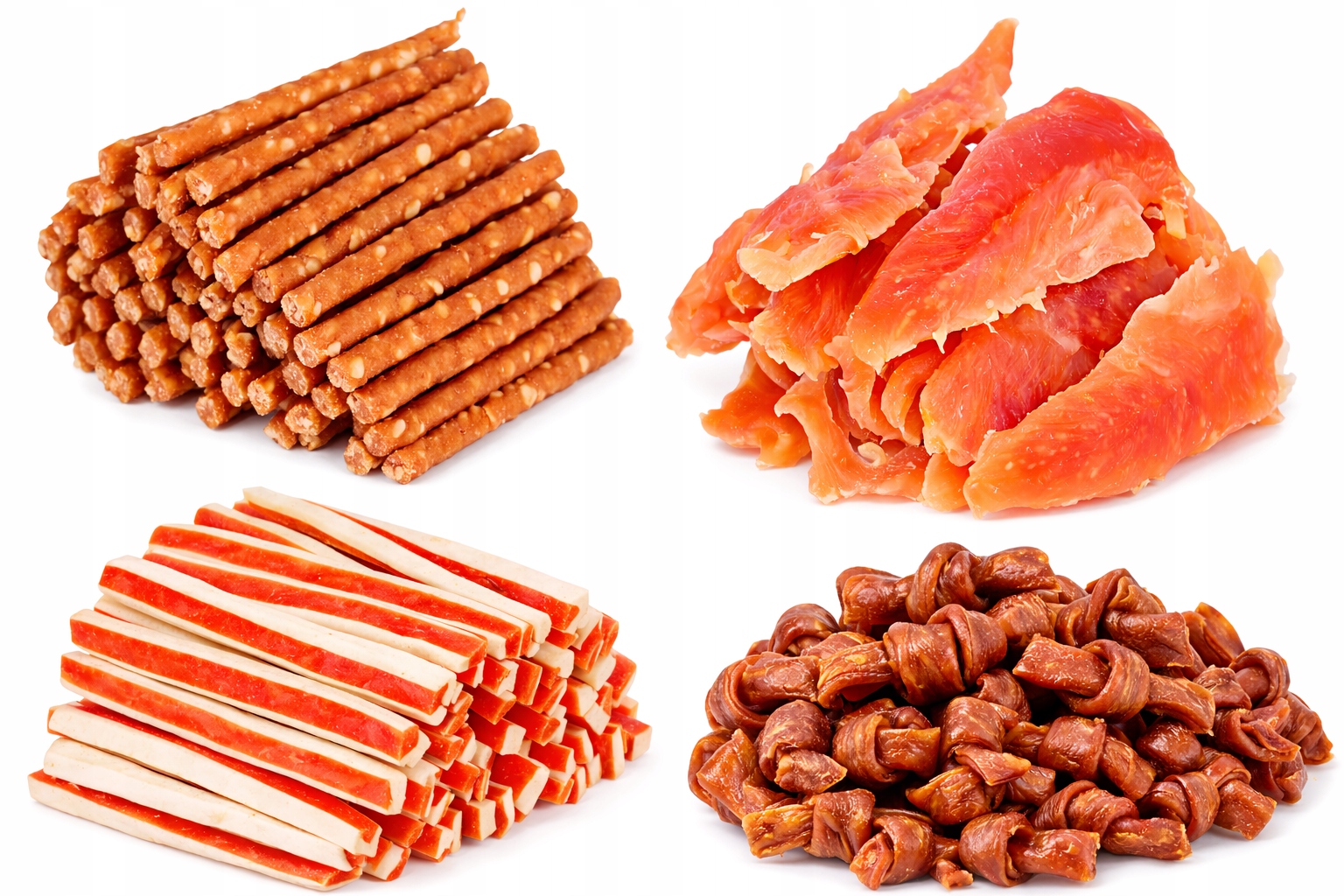 Levně Sada měkkých pamlsků z kuřecího a kachního masa 4x500 g Pochoutky pro psa