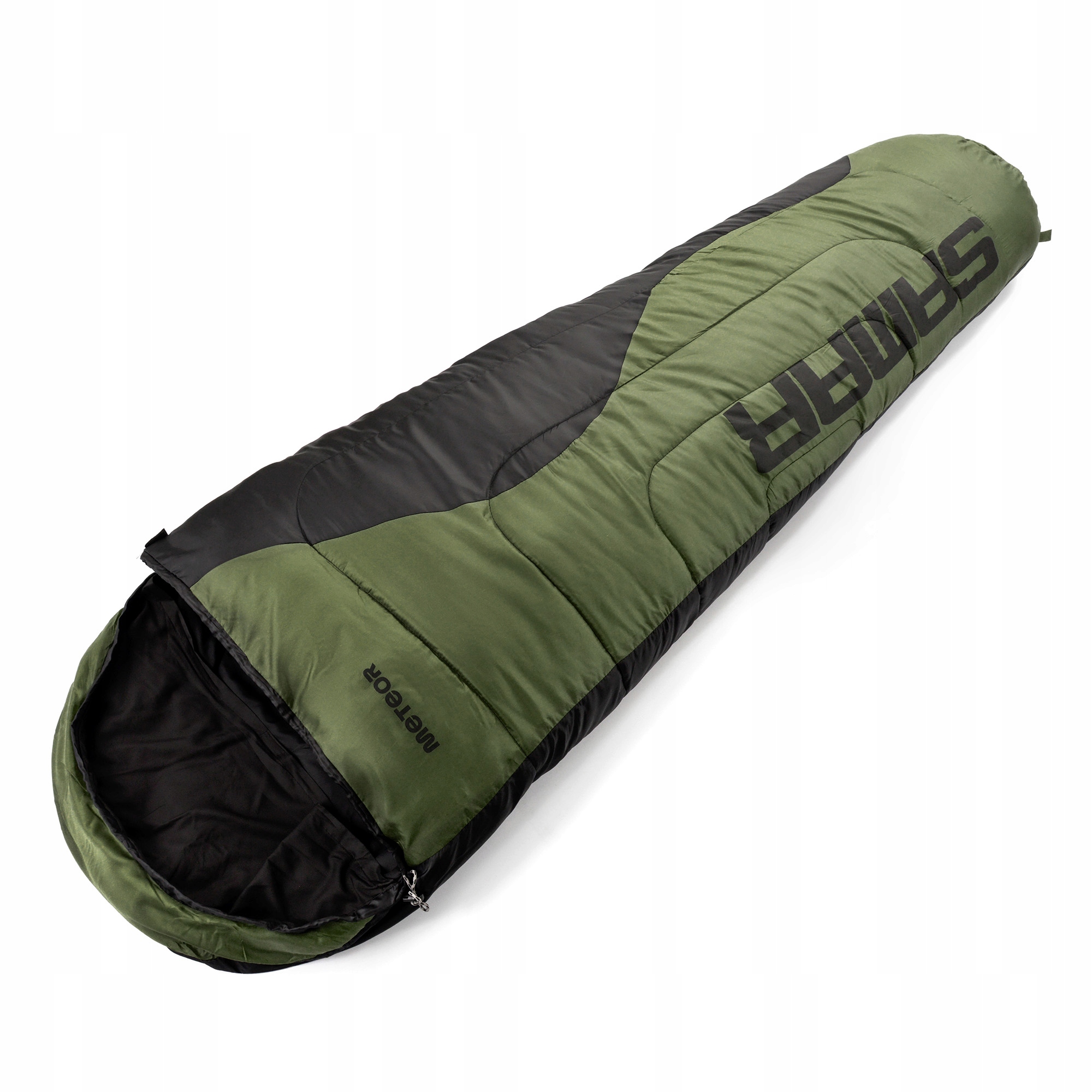 Śpiwór Meteor Samar Green 75 cm x 220 cm Lewy