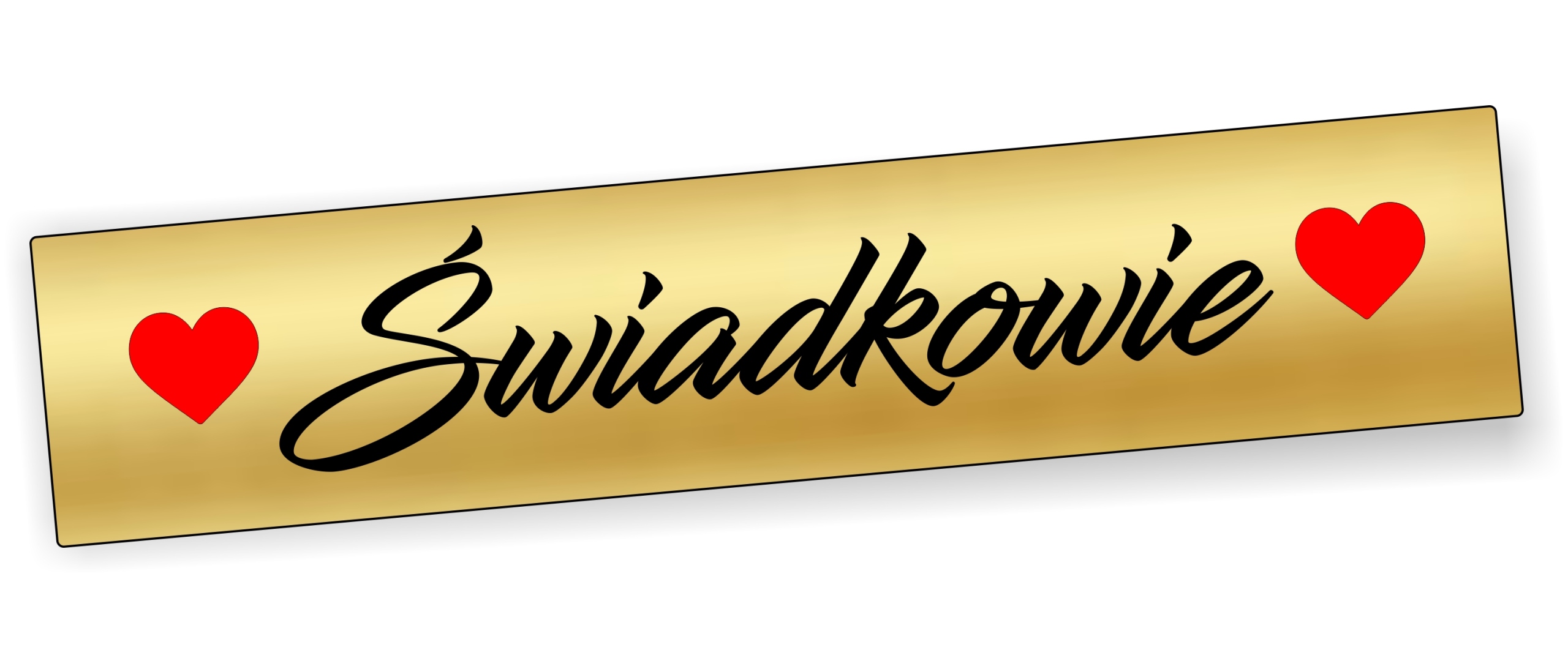 Ślubna tablica na Wesele dla świadków