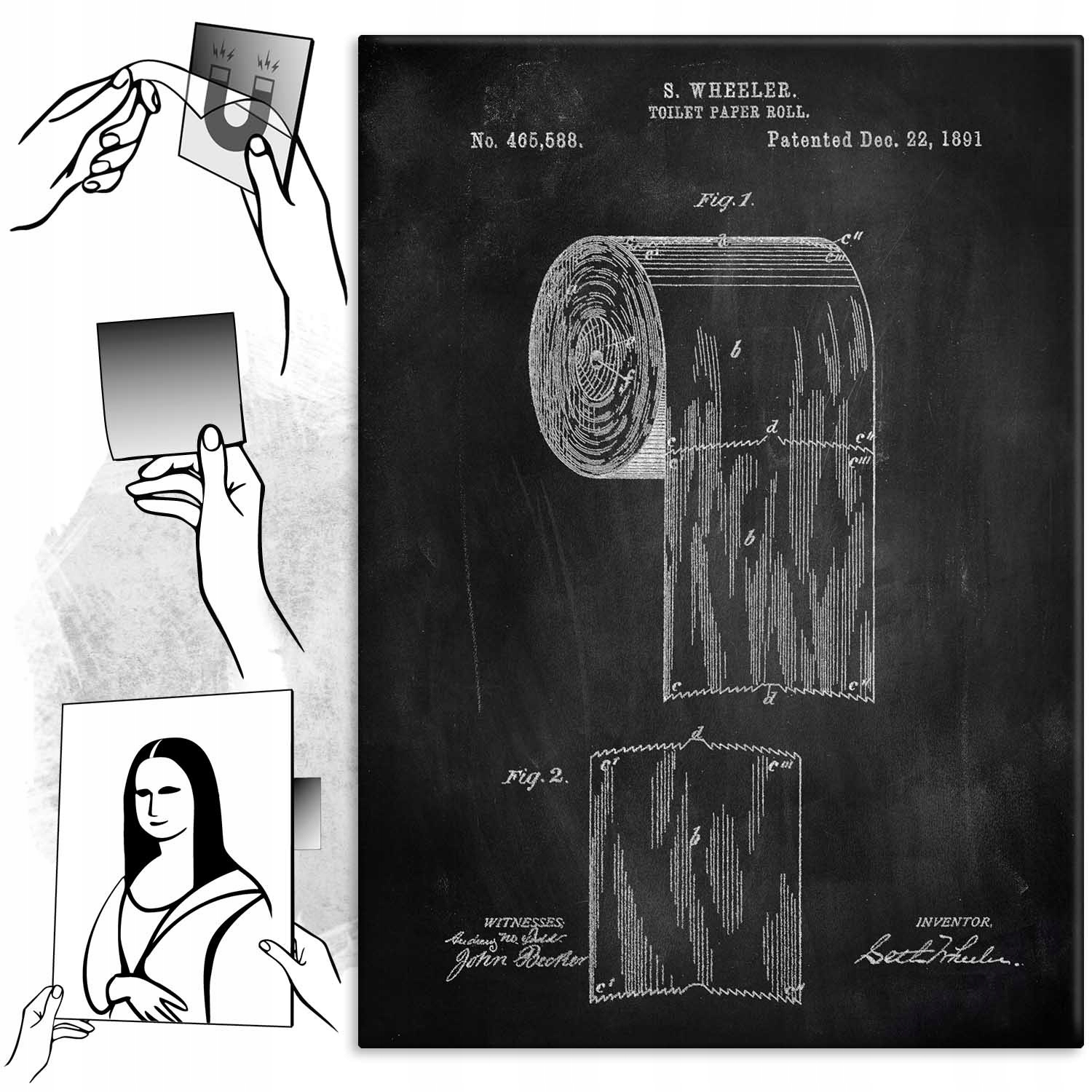 Kovový plakát Patent Legrační Slate Šidítko Plech 30 x 42 cm Dárek