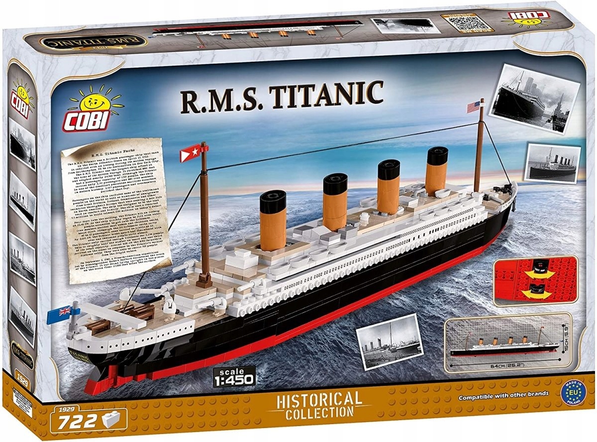 Klocki 722 El Titanic 1:450 Cobi 1929