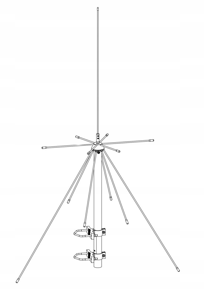Aor DA1500 antena szerokopasmowa 70-1500MHz bazowa