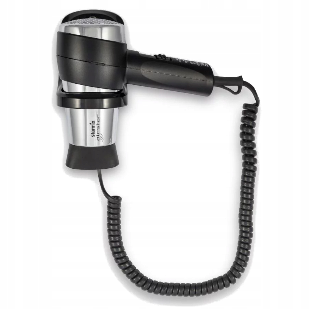 Suszarka hotelowa Starmix TFCW16 1600W czarna z uchwytem ściennym