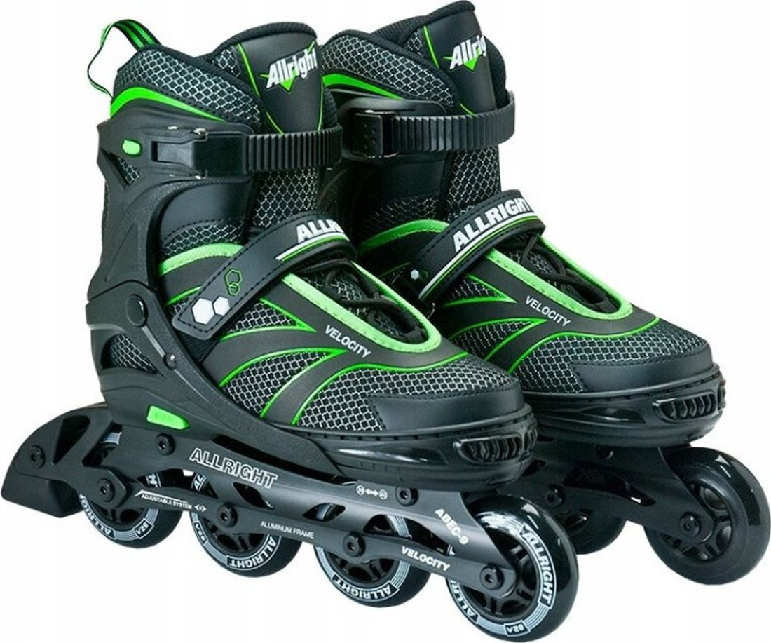 Nastavitelné Brusle 2v1 Allright Velocity kolečka 76 mm Abec-9 Vel. 39-42