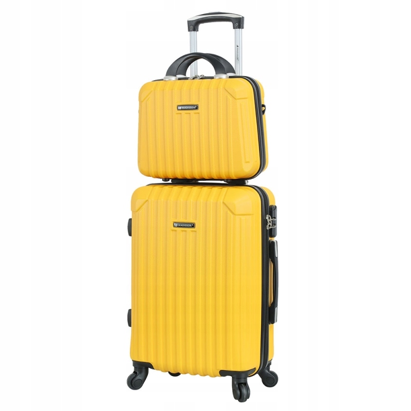 Zestaw mała walizka z kuferkiem podróżnym 55x40x23 Abs 40l