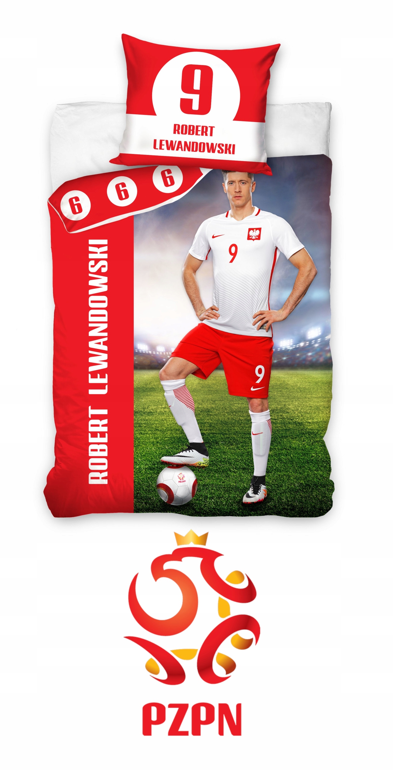 

Pościel dla chłopca Piłka Nożna Lewandowski Polska