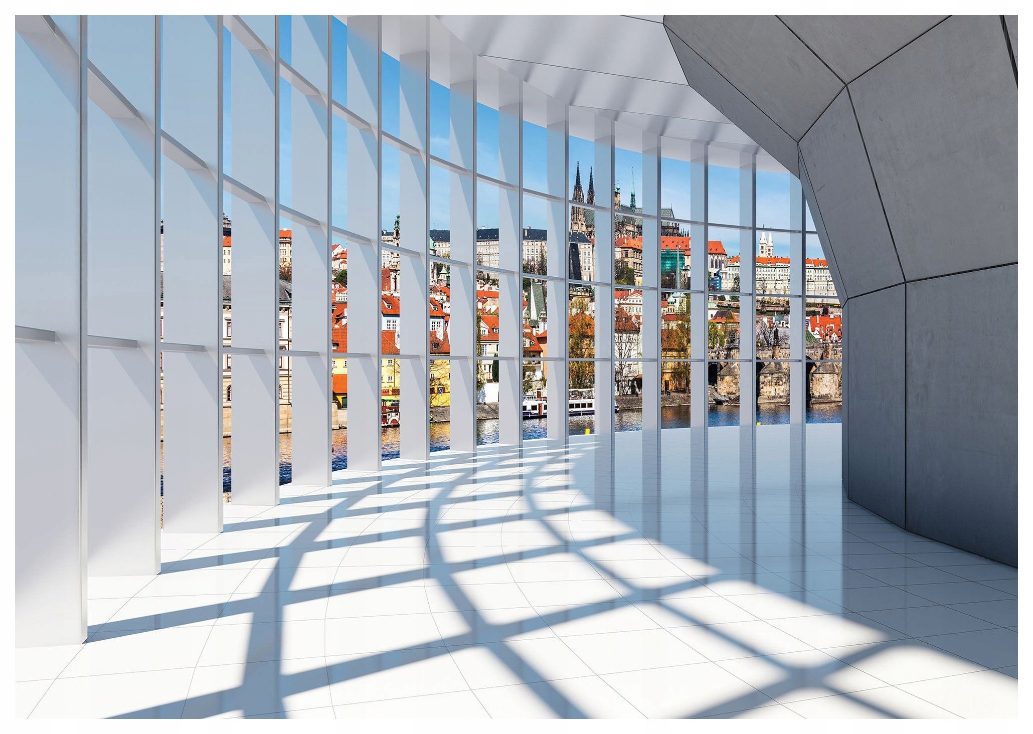 Tapeta Městský tunel architektura města perspektiva světlo 312x219 lepidlo