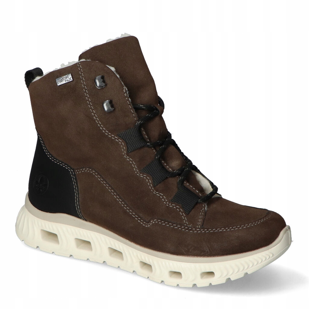 Sněhule Rieker M6012-25 Hnědé semišové 38