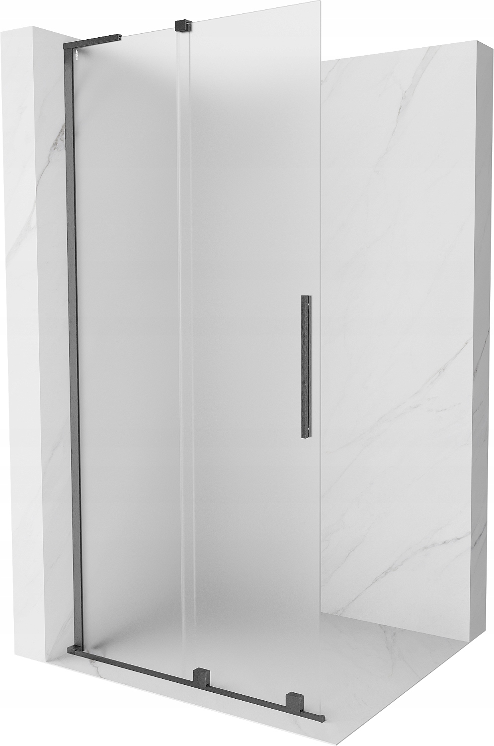 Mexen Velar L Ścianka Prysznicowa Walk-in 110X200 CM Szron Gun Gray