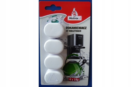 

Odkamieniacz w tabletkach 4x14g Metrox