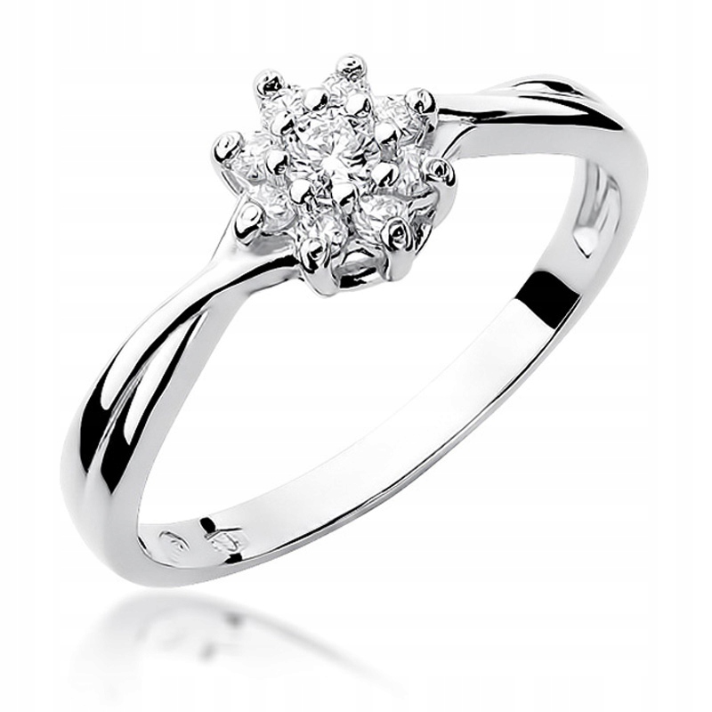

Zaręczynowy Pierścionek Złoty Z Brylantami 0,22ct