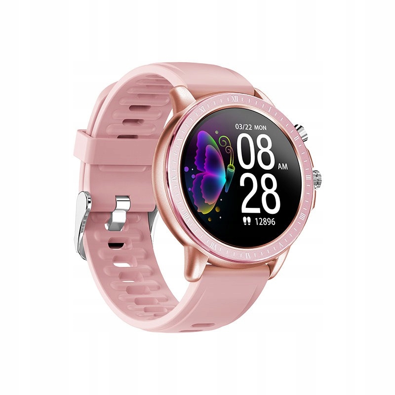 SMARTWATCH DAMSKI RONEBERG SPORTOWY RS02 RÓŻOWY Kolor różowy