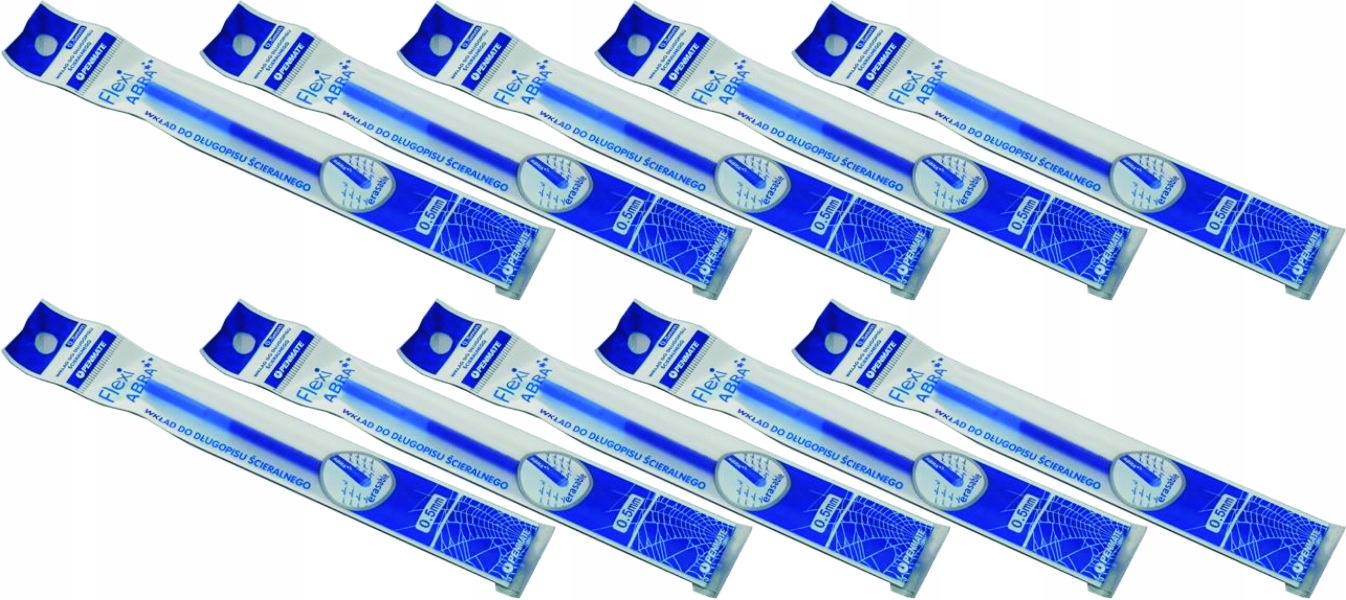 

10szt Wkład Ścieralny Flexi Abra Zmazywalny Niebie