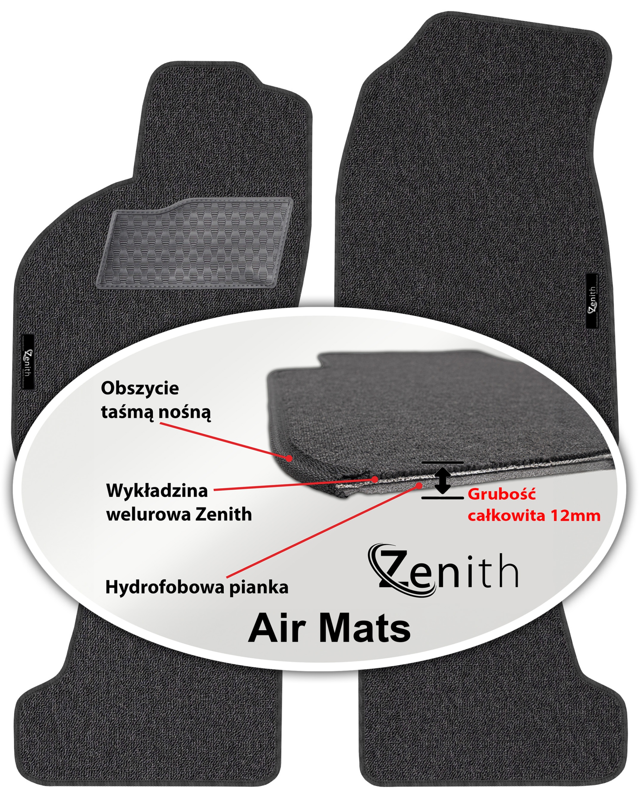 Saab 9-3 I Hatchback 1998-2002 Velúrové koberčeky do auta Zenith Air Mats