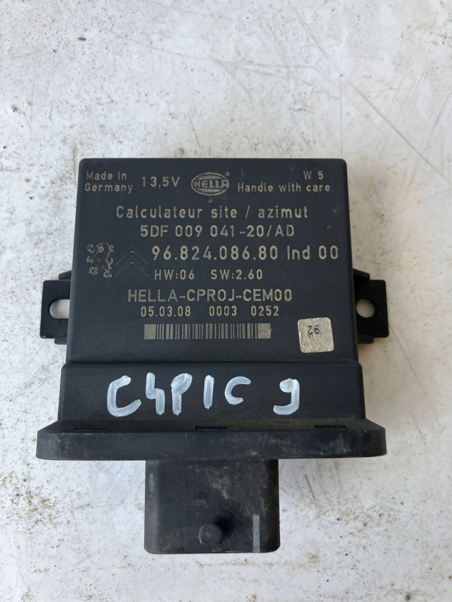 Centralina XENON C4 PICASSO 9682408680