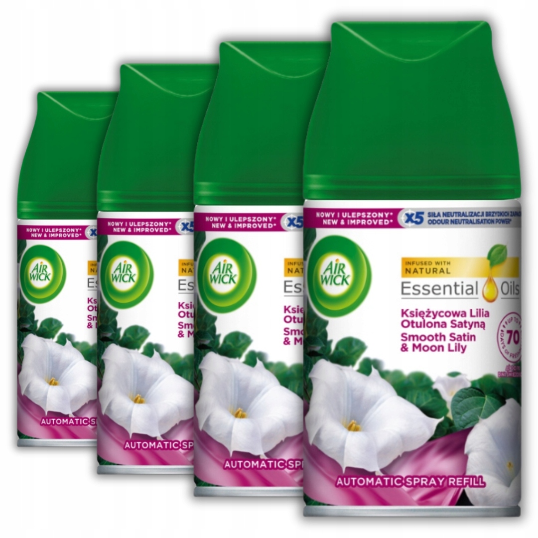 Levně Air Wick Freshmatic Měsíční lilie náplň 250 ml x 4