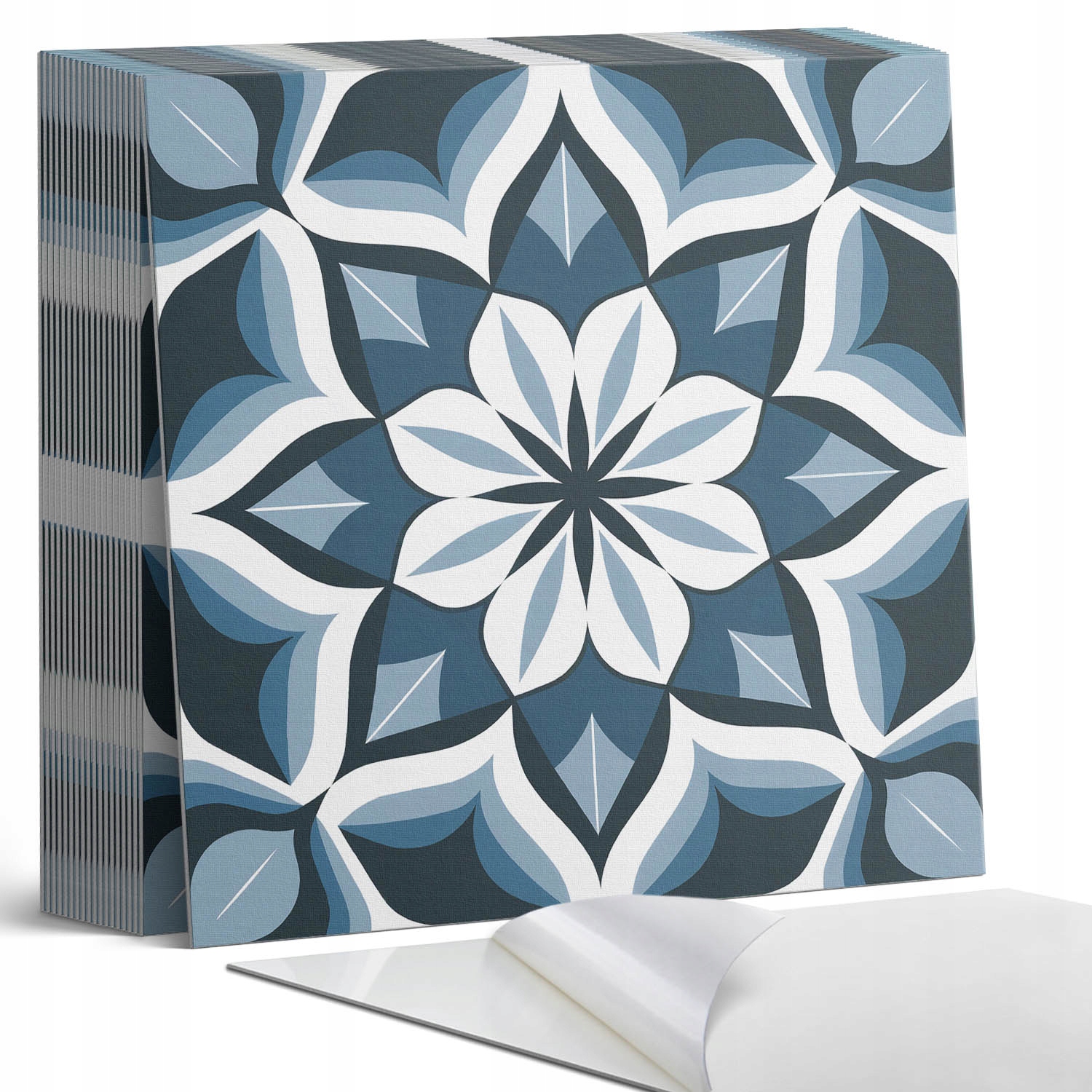 Vinylové dlaždice Nástěnné květinové figurky v dokonalé symetrii 20 x 20 x 20 cm