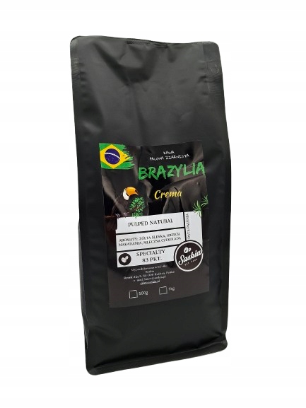 Levně Káva zrnková Brazílie Crema 1 kg Saskia