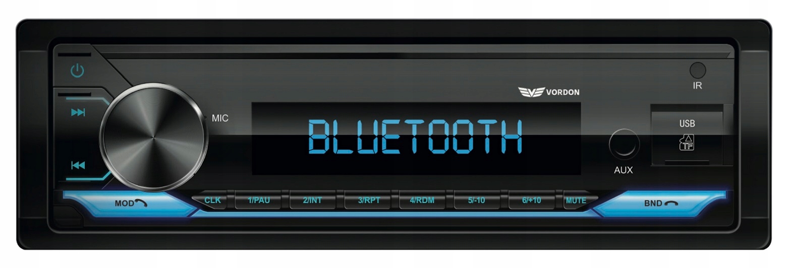 Vordon HT-195BT autorádio Bluetooth MP3 Aux Usb Sd 4x60W