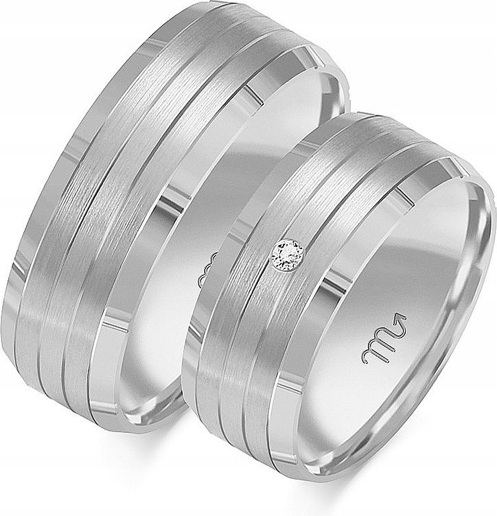 Bílé zlato svatební snubní prsteny svatba 585 vel. 29 30 31 elegantní módní kolekce