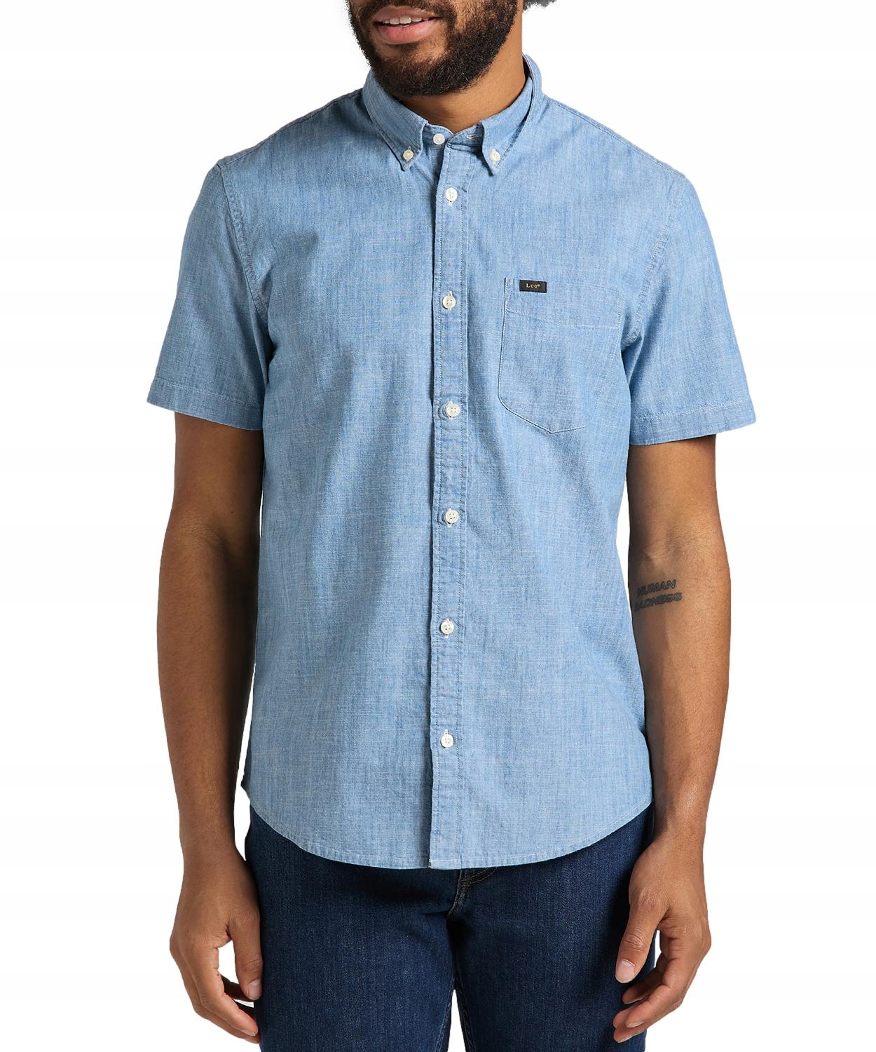 

Koszula Lee Ss Button Down L886NS35 Navy 5XL