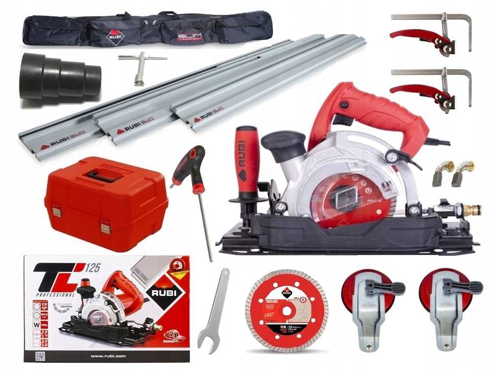 

Rubi TC-125 Zestaw Pilarka Ręczna + Akcesoria