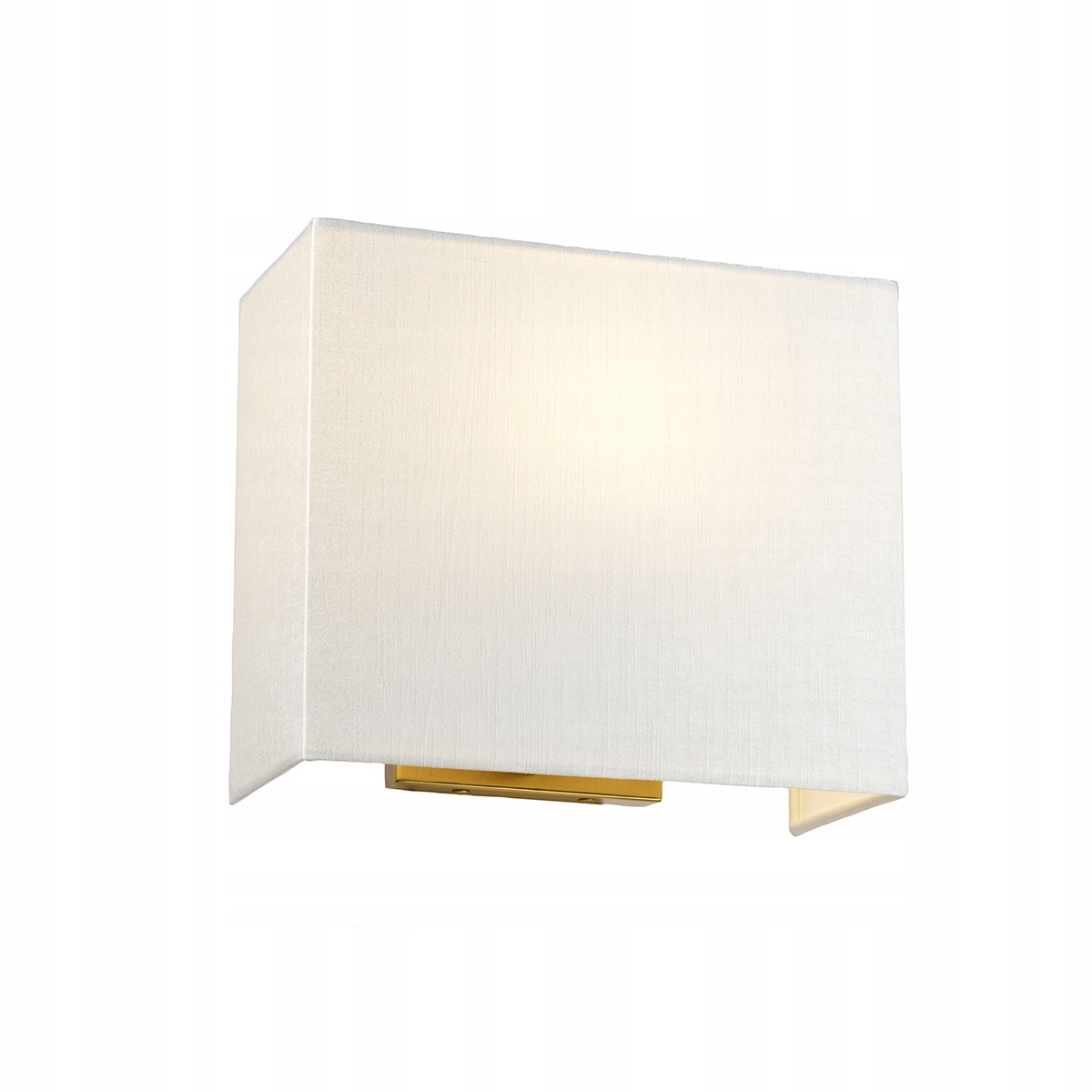 Mosadzné nástenné svietidlo s krémovým tienidlom 27 cm do obývačky Designer's Lightbox