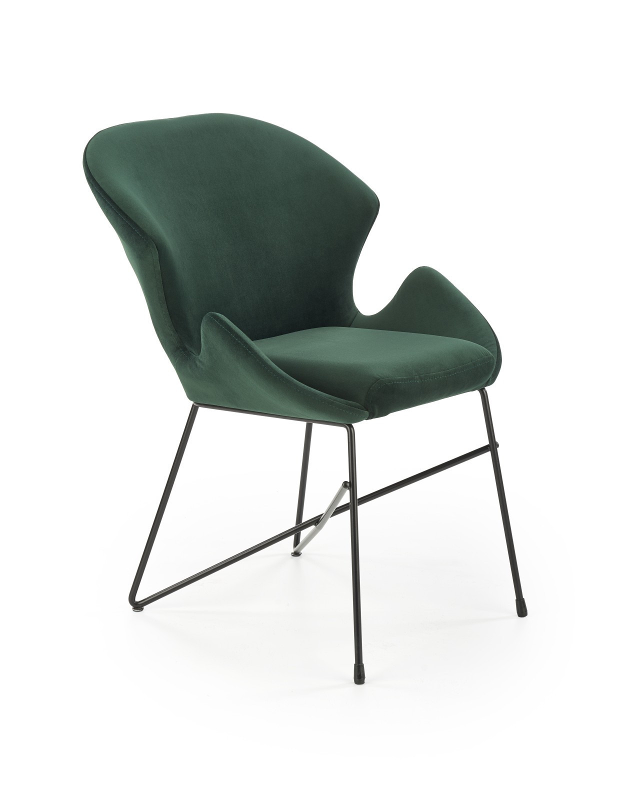 Krzesło K458 Halmar Velvet-ciemna Zieleń