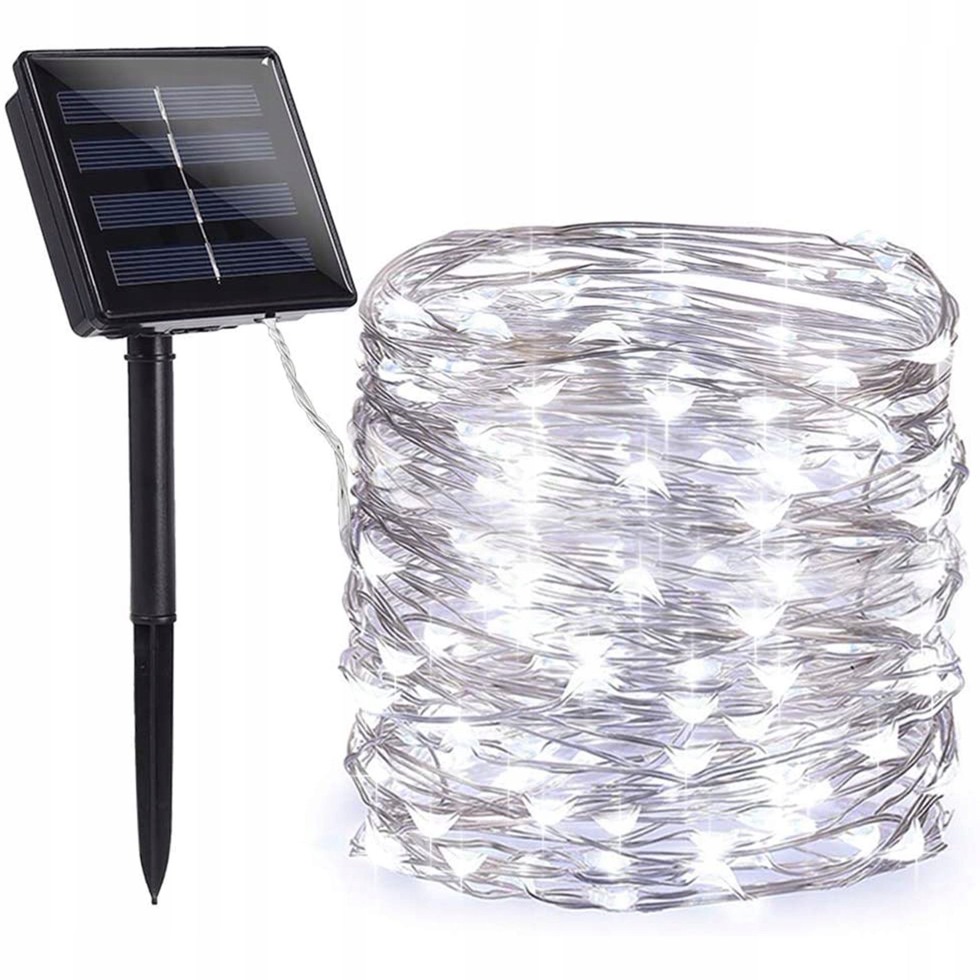 

Lampki choinkowe Zewnętrzne solarne 200 Led zimne