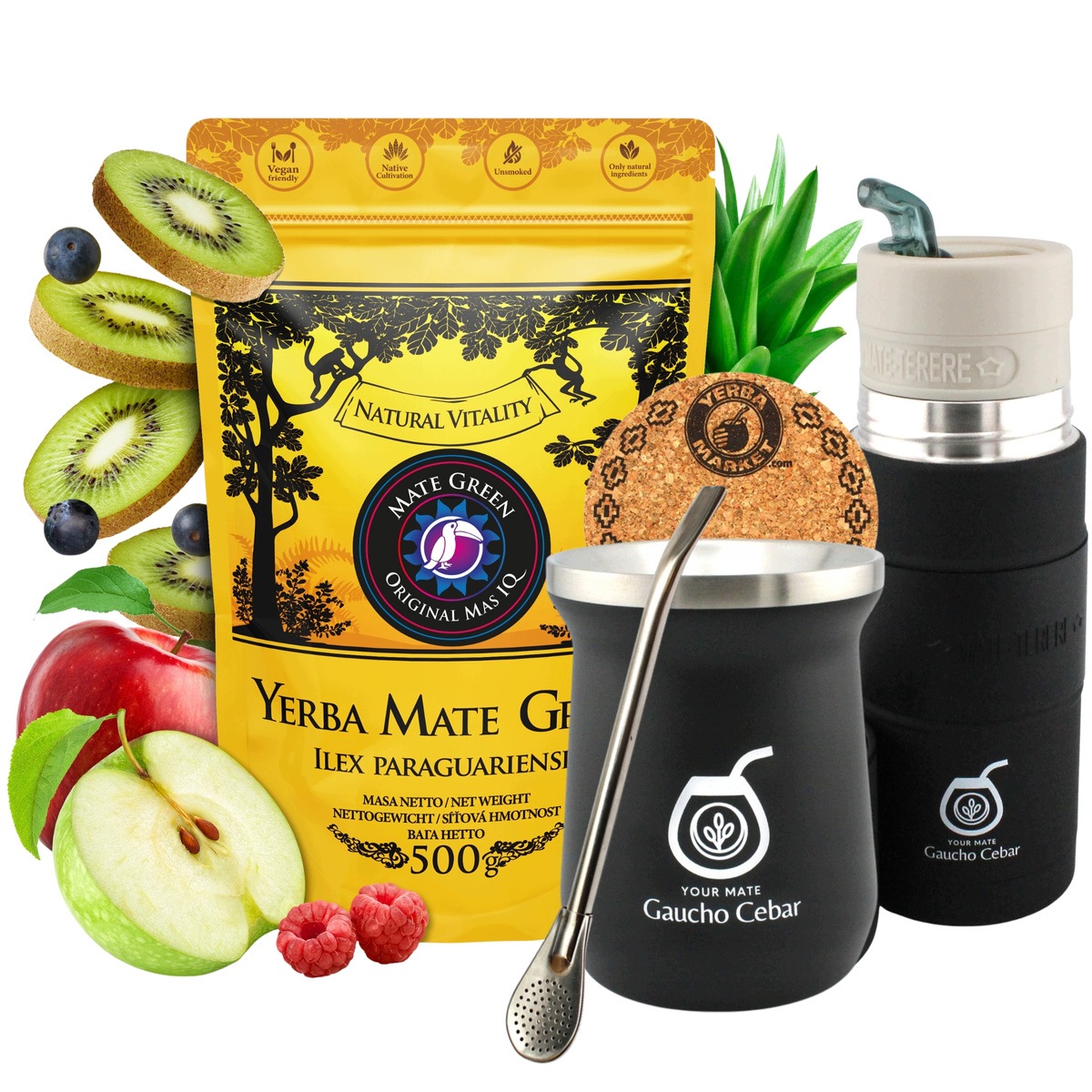 Sada Yerba Mate Sin Humo Mas Iq 500g TermoMate Pro+ Yerbomos X Příslušenství