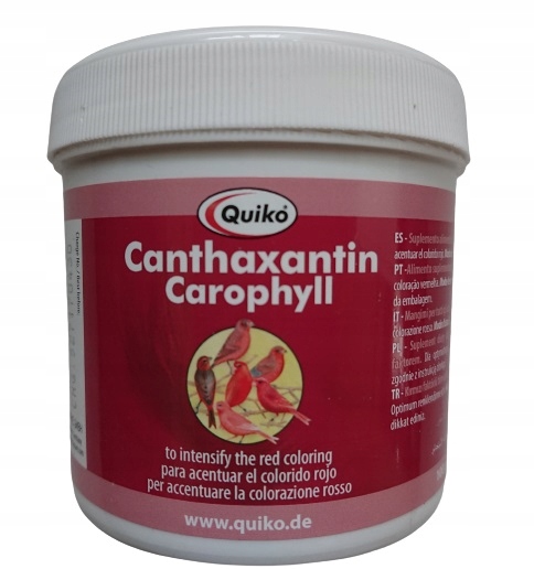 Quiko CANTHAXANTIN 100g czerwony barwnik dla kanarków