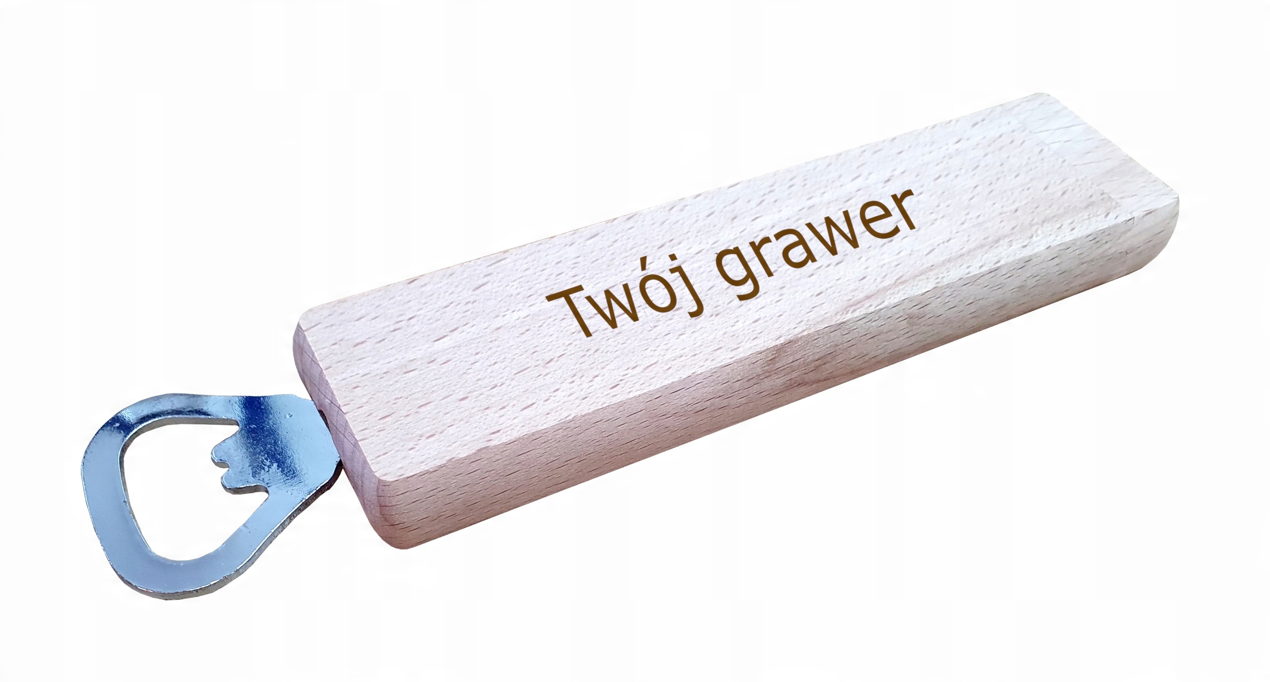 

Otwieracz Do Butelek Kapsli Piwa Drewniany grawer