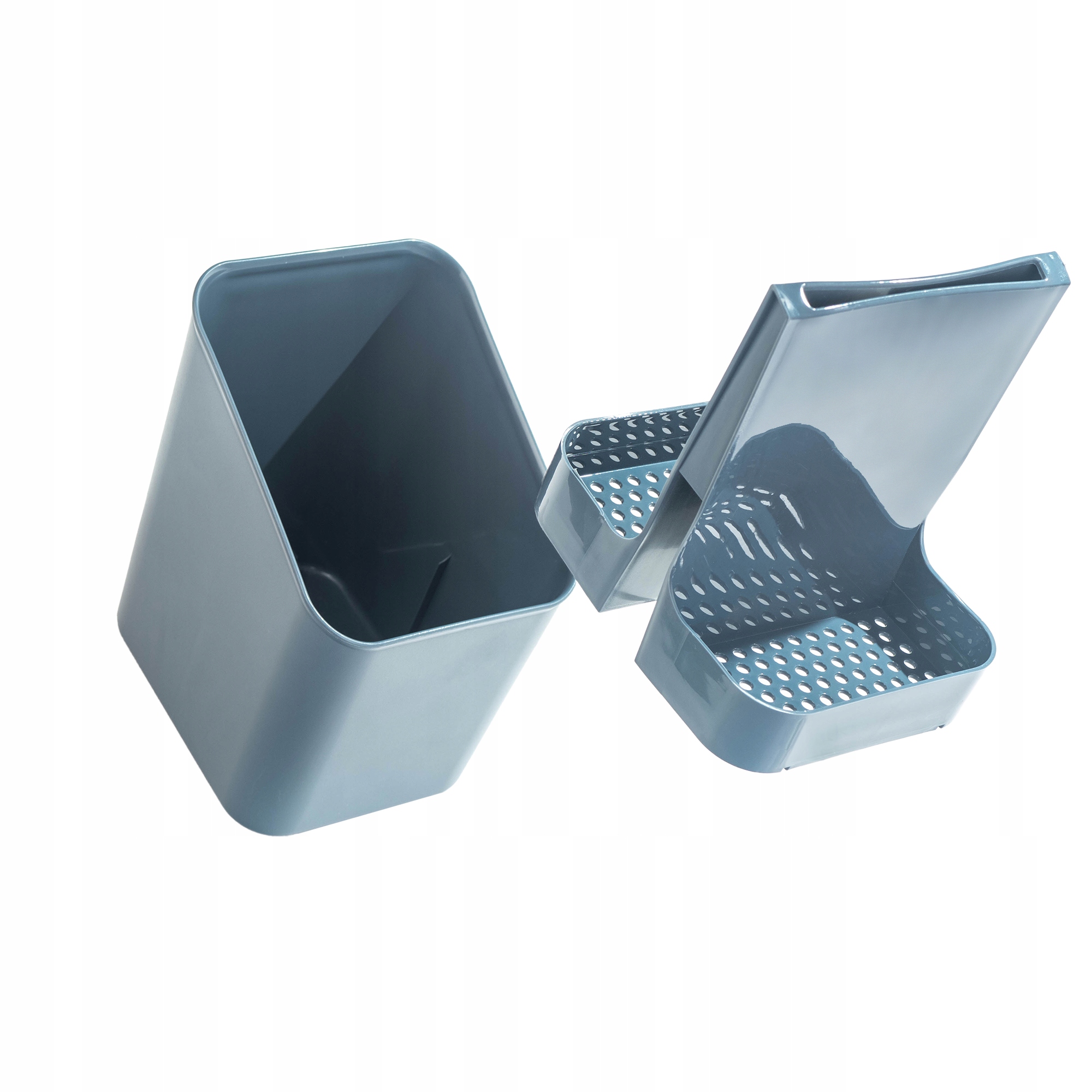 OCIEKACZ NA SZTUĆCE SZUSZARKA ORGANIZER PLASTIKOWY CIEMNY POPIEL Materiał wykonania plastik