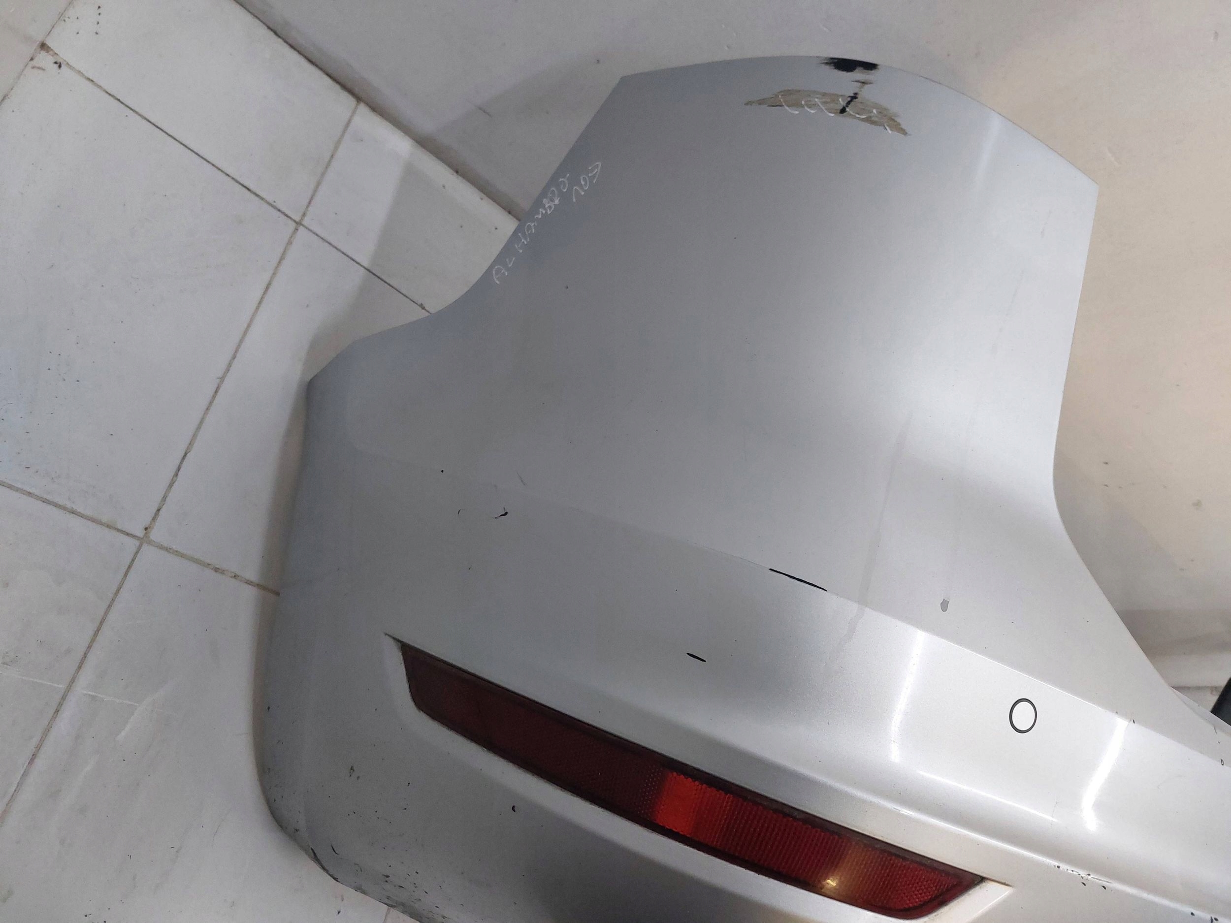 SEAT ALHAMBRA 7N II 10r> bumper rear part rear PDC complete