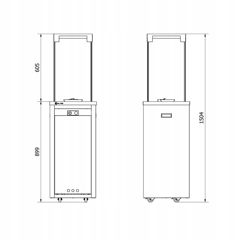 Patio Light Biały Kratki + Pokrowiec + Kamienie Maksymalna moc grzewcza 8.2 kW