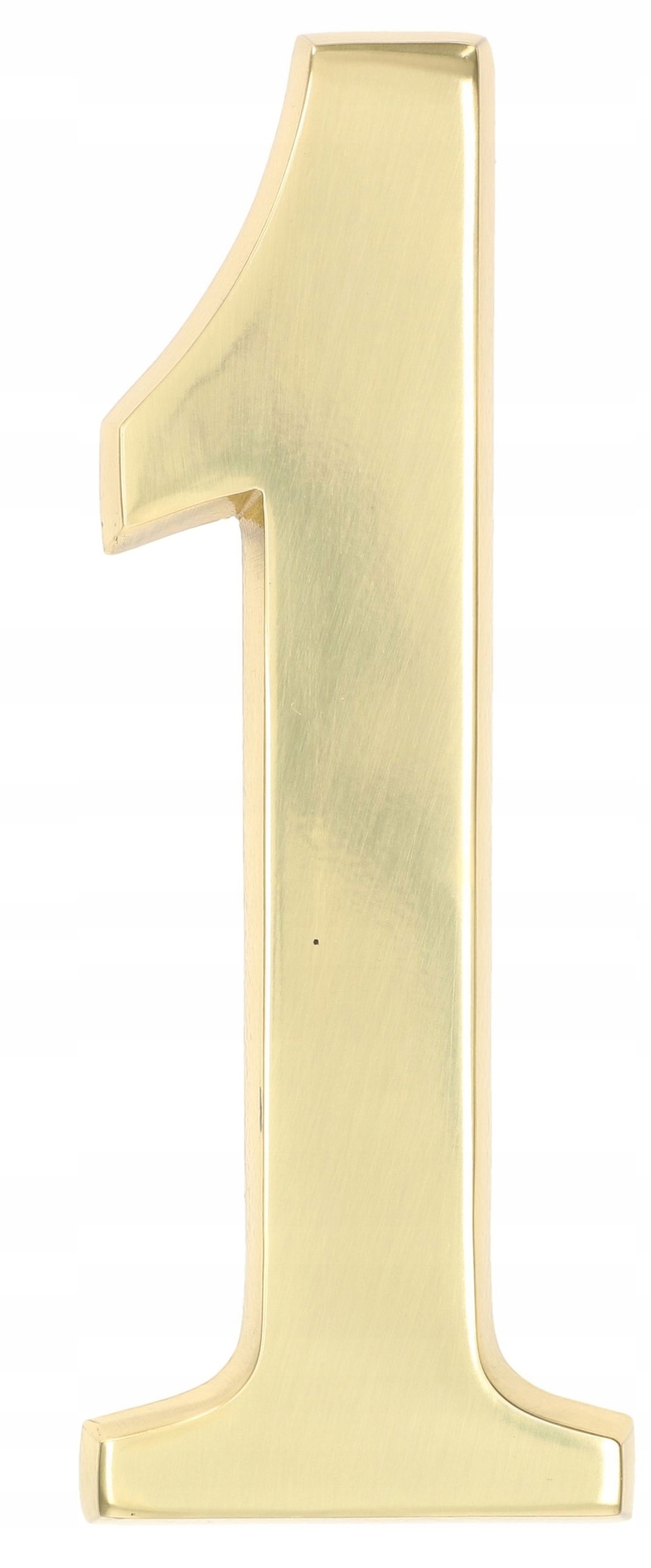 Cyfra mosiężna numer na dom 20cm "1" Wysokość produktu 7 cm