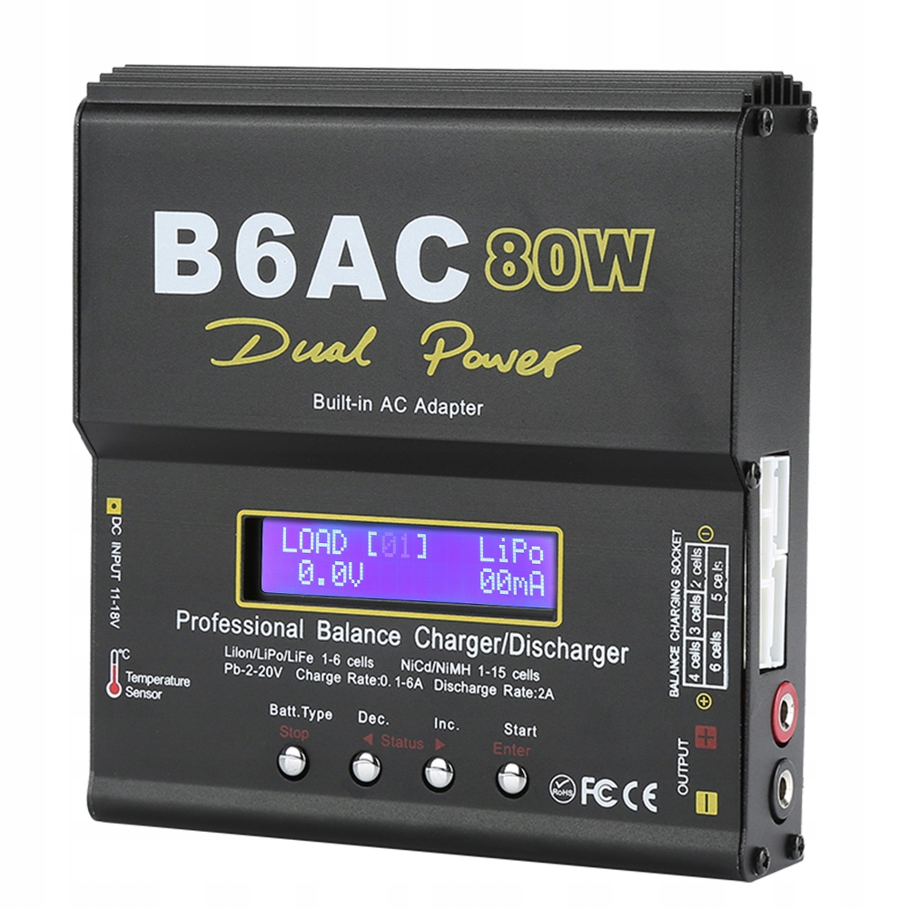 B6AC 80W Digitální Balanční Nabíječka