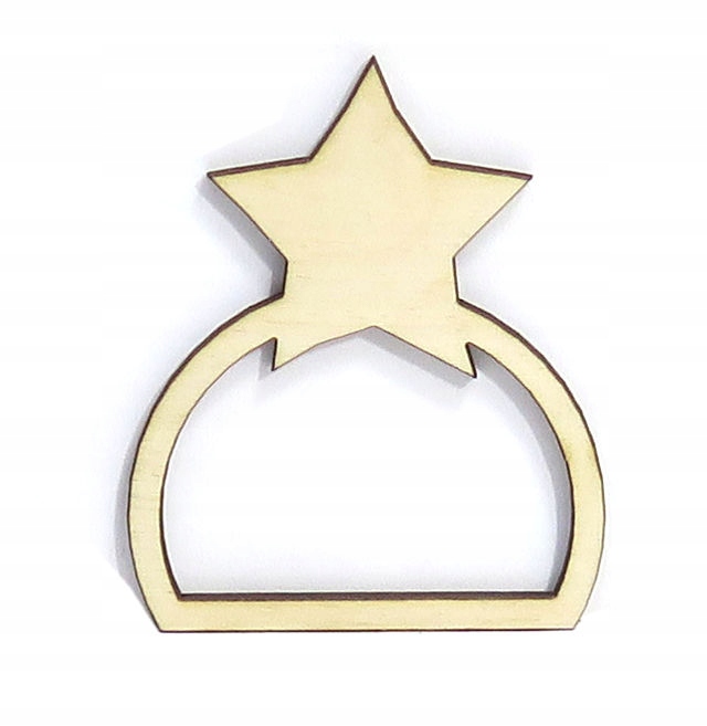 OBRĄCZKA NA SERWETKI EKO GWIAZDKA ŚWIĄTECZNA MC39 Marka Scrapdesing