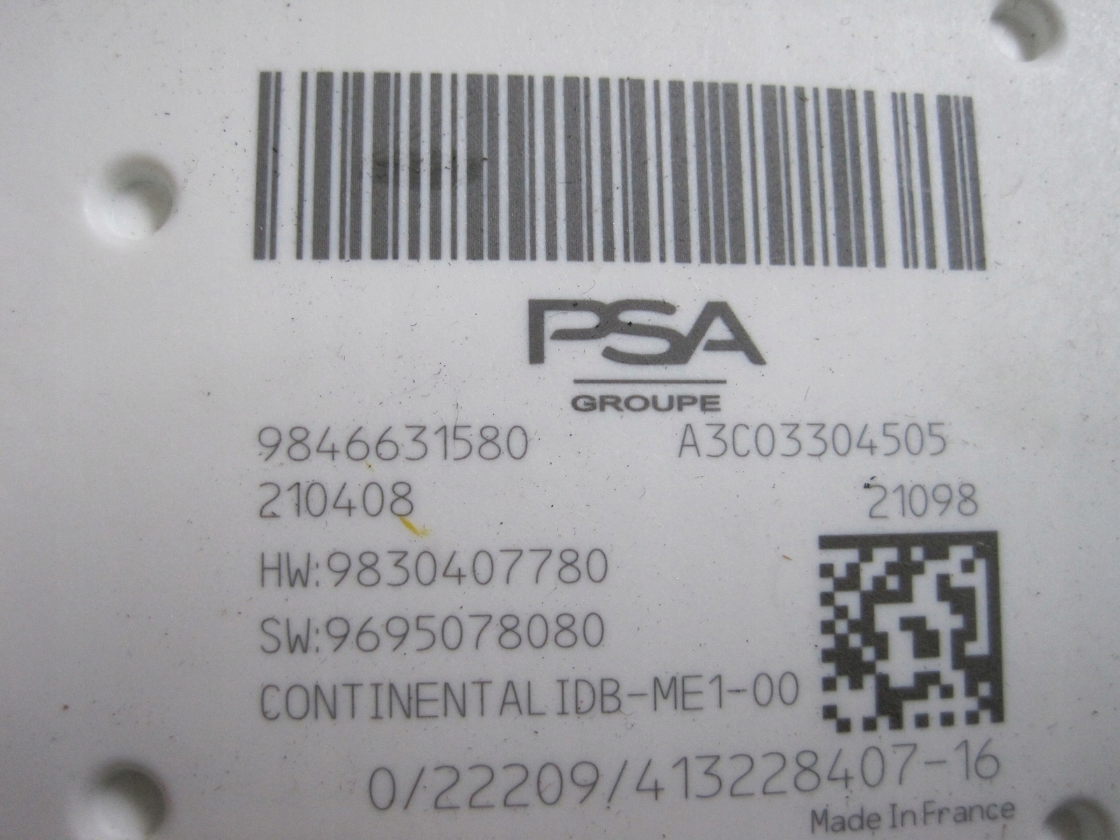 module control unit KOMFORTU OPEL ASTRA L VI 9846631580