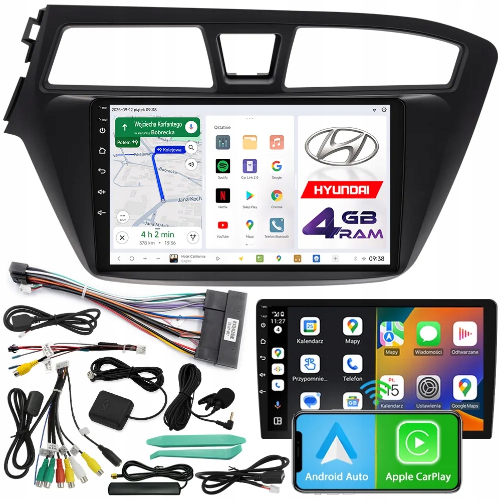 Automobilové Rádio Ncs D9 Hyundai i20 II 2015-2017 Lhd Android 4GB Lte