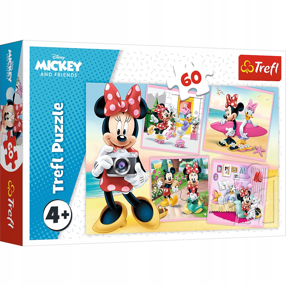 

Trefl Puzzle 60 elementów Urocza Minnie