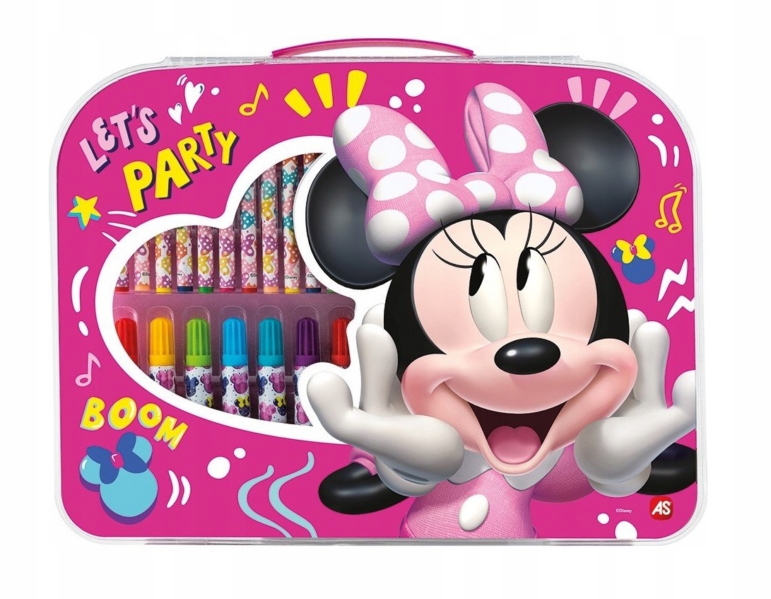 

Zestaw artystyczny z walizką, kredki Minnie