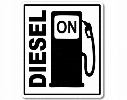 

Naklejka Oznaczenie Paliwa Fuel Diesel Oil
