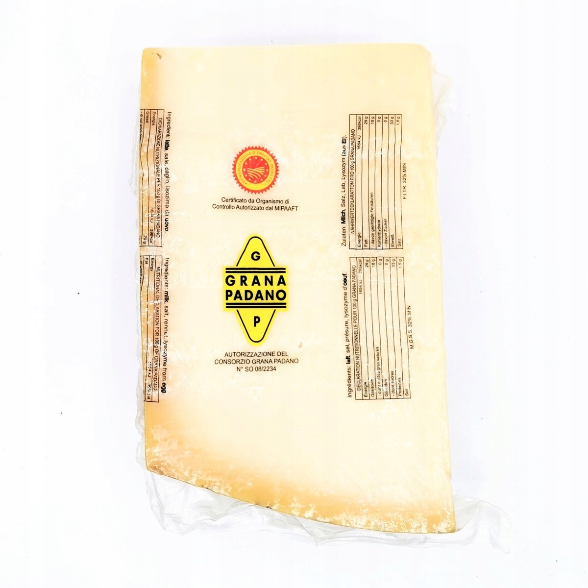 Ser Grana Padano Dop ok. 1.2 kg typu "parmezan" Włoski