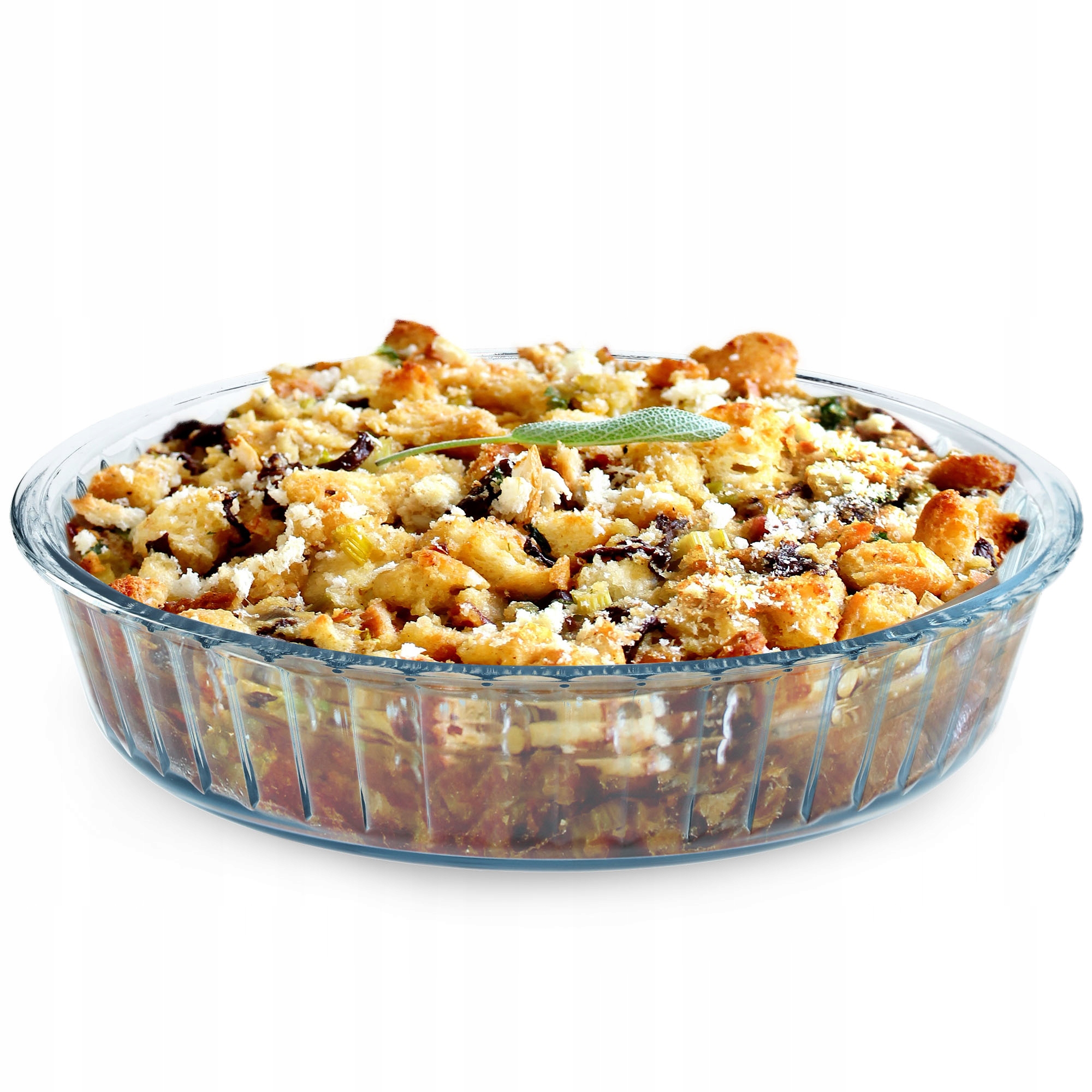 NACZYNIE ŻAROODPORNE SZKLANE DO ZAPIEKANIA TARTY OKRĄGŁE 26 cm