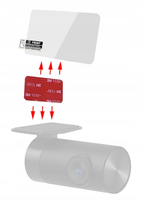 ZESTAW MONTAŻOWY do 70mai RC06 RC11 RC12 TAŚMA NAKLEJKA TYLNA Marka Inna