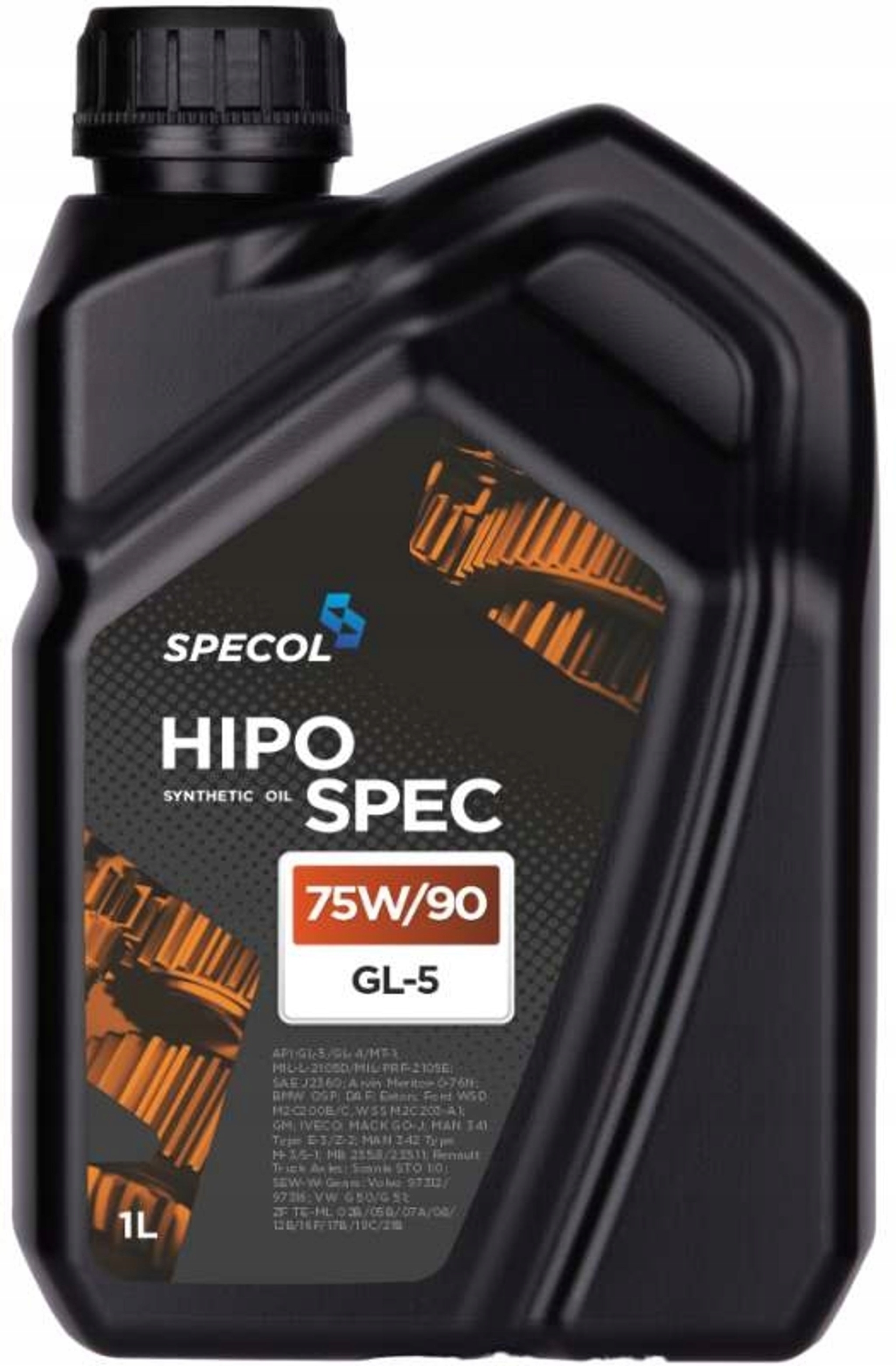 Olej Specol 75W90 1L GL5 Hipospec Synt. Przekładniowy