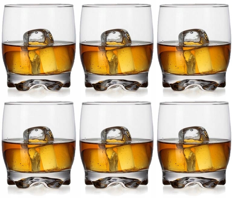 

6x szklanki do whisky soku wody napojów 250ml