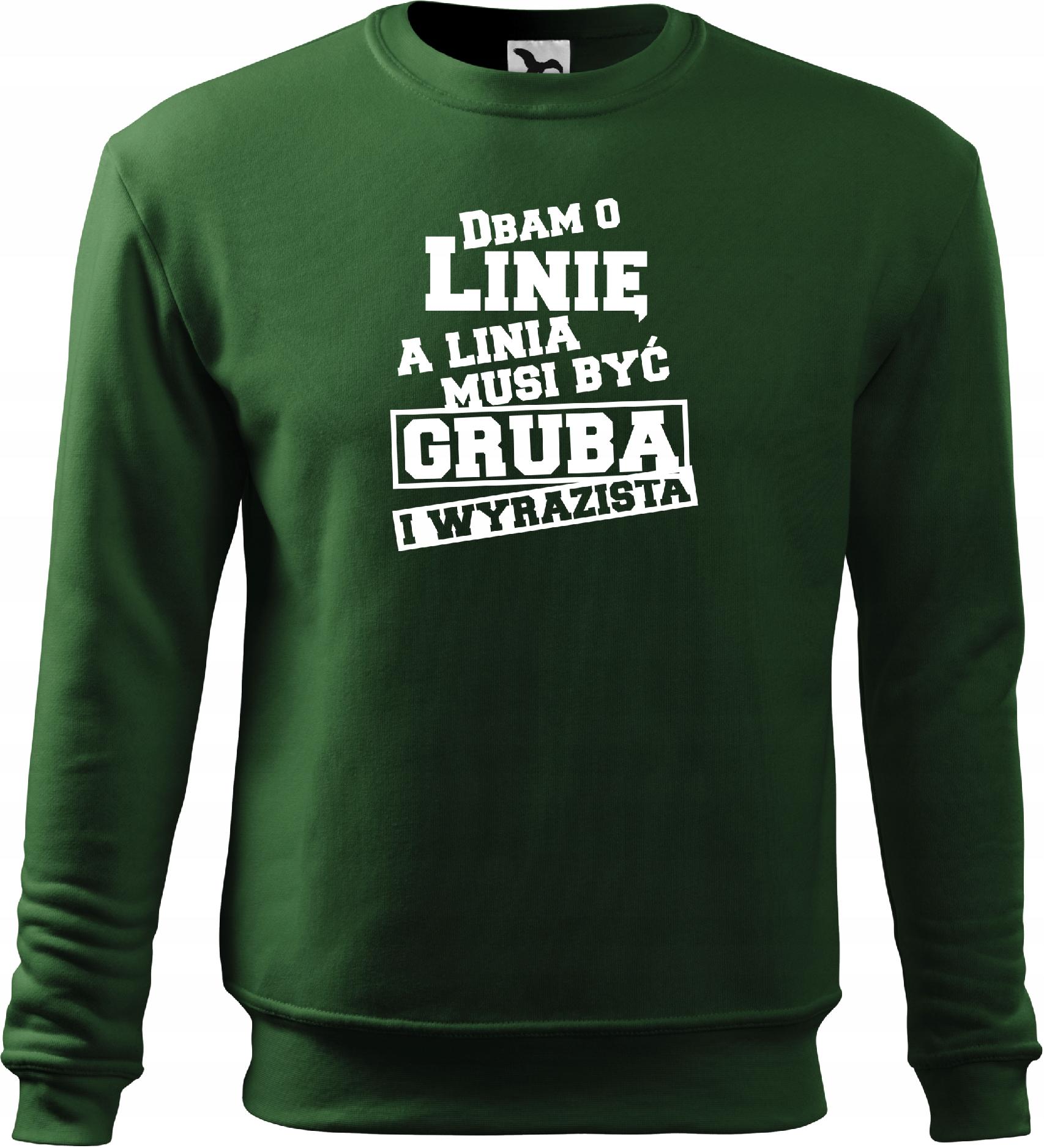 

Bluza z Śmiesznym Nadrukiem Prezent Dbam o Linię